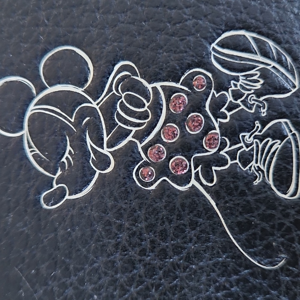 NWOT Disney X Coach Black Leather Minnie Mouse 3/4 Zip Wallet ❤️🐭🖤 - Picture 13 of 14